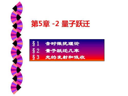 量子力学第9章-含时微扰【VIP专享】