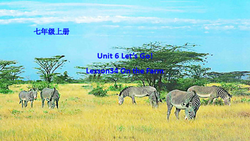 七年级英语上册unit6let’sgolesson34onthefarm