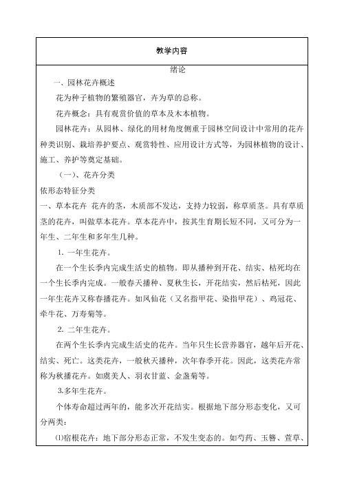 园林花卉配植课程复习资料资料
