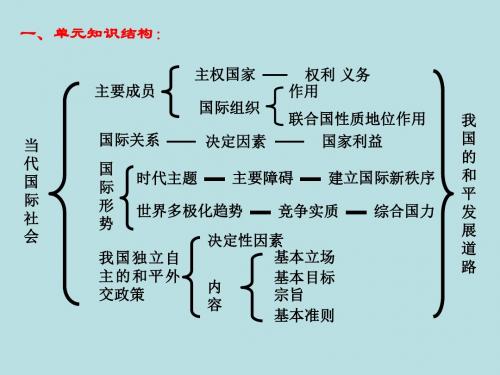 当代国际社会复习
