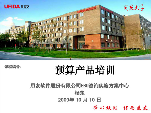 09预算管理培训---杨东