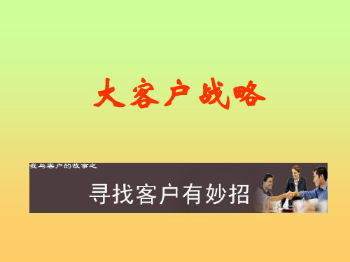 大客户战略(图片)[1]PPT课件