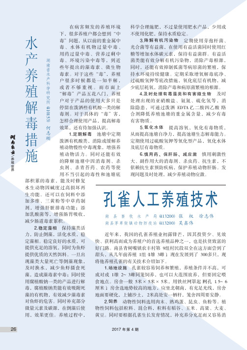 孔雀人工养殖技术