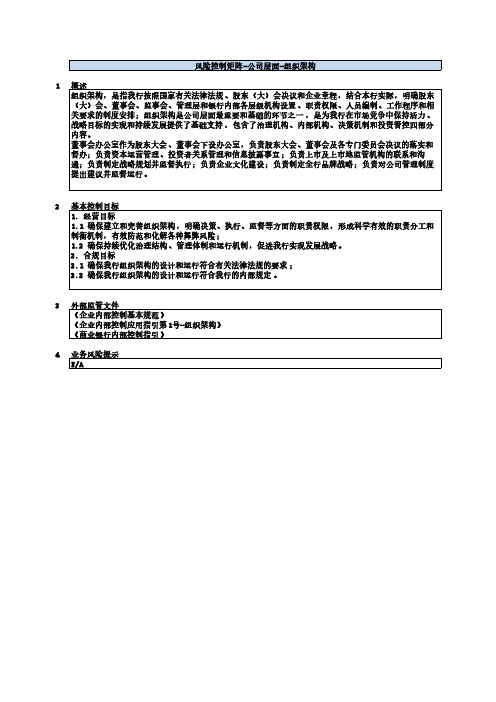 01、风险控制矩阵_公司层面_治理架构