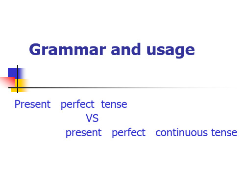 【OK】Present perfect and present perfect continuous时态和语态