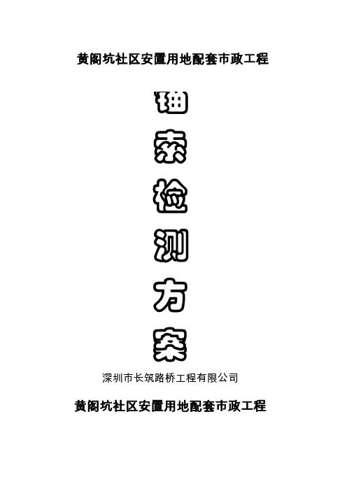 锚索检测方案