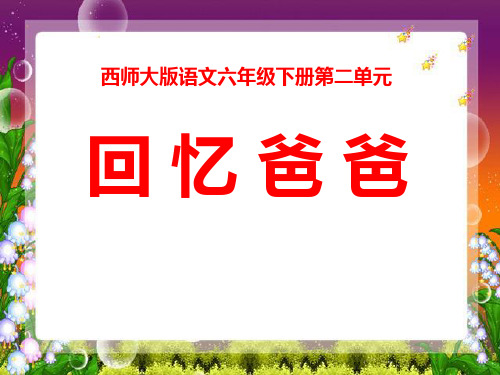回忆爸爸