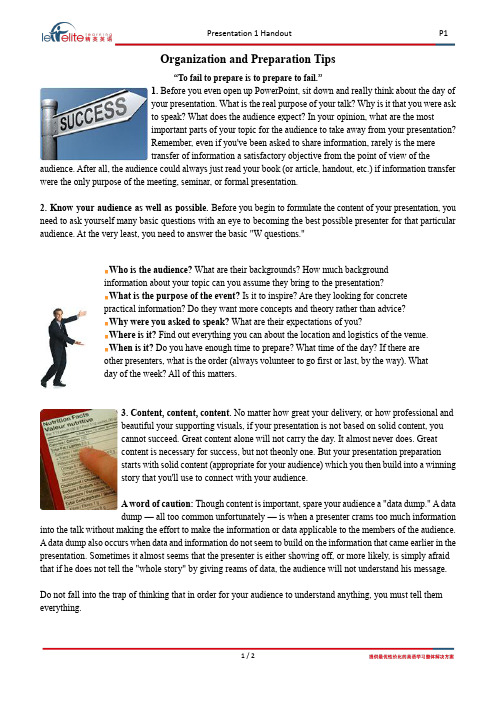 Presentation 1 Handout