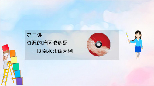 2021版高考地理大一轮复习区域资源、环境与可持续发展11.3资源的跨区域调配——以南水北调为例课件鲁教版