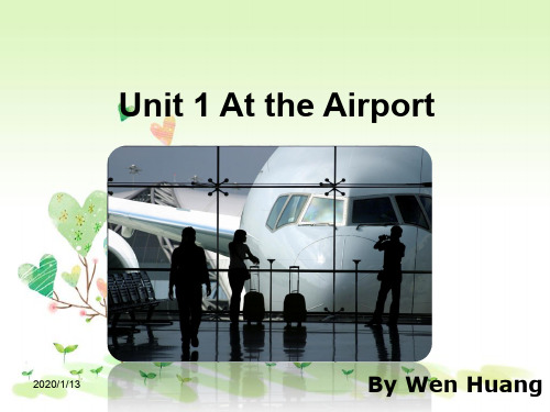 冀教版英语六年级上册《Lesson 1 At the Airport》ppt课件1