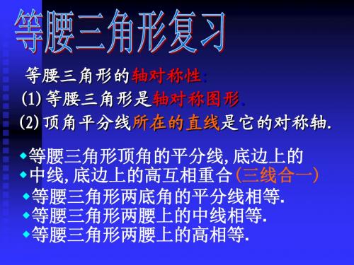 等腰三角形复习--浙教版