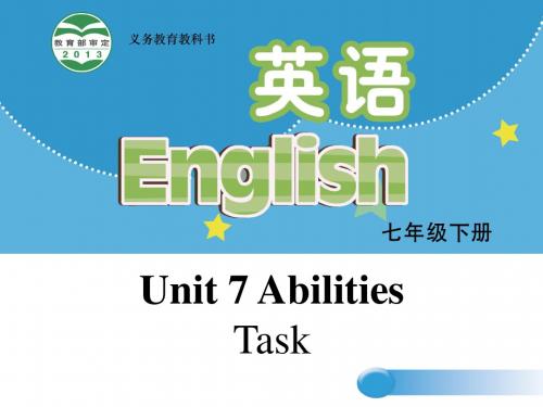 七年级英语下册unit7AbilitiesTask课件(新版)牛津版