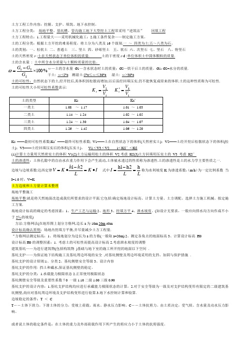 哈工大施工技术课件整理