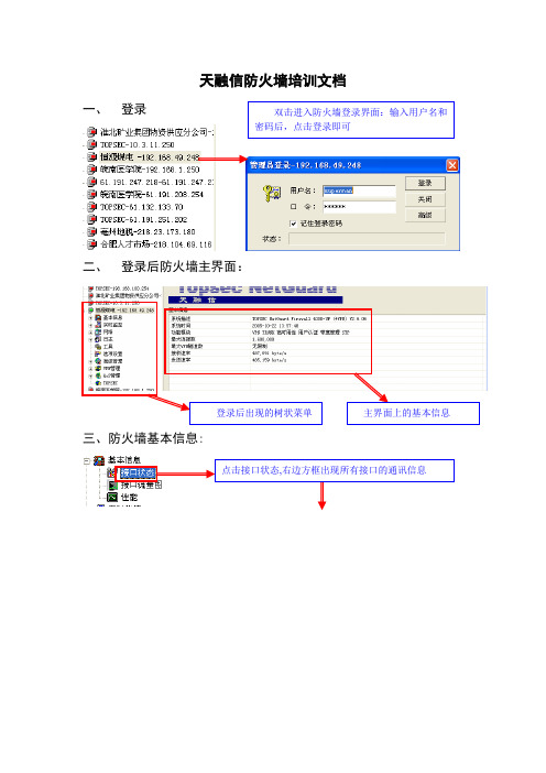 天融信防火墙培训文档