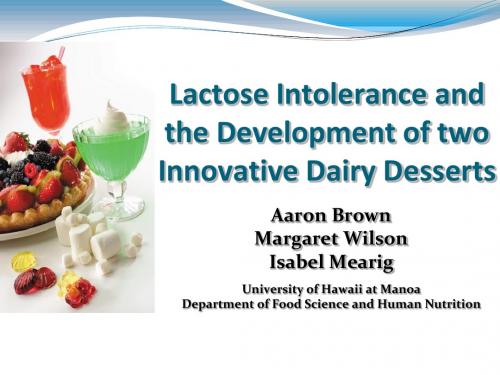 Lactose tolerance