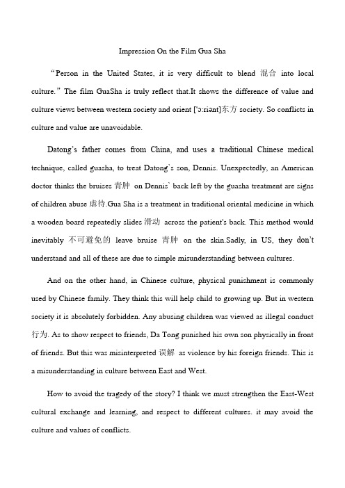 《刮痧》英文影评