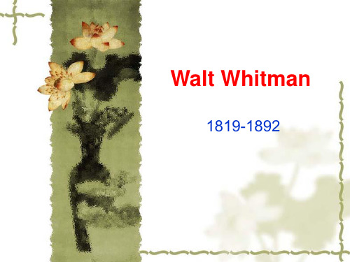 walt whitiman