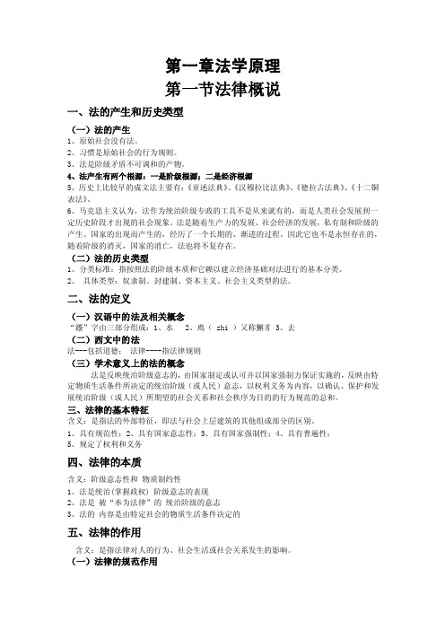 法学通论课堂笔记