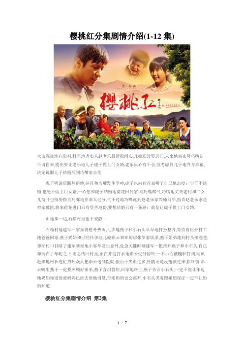 樱桃红分集剧情介绍(集)