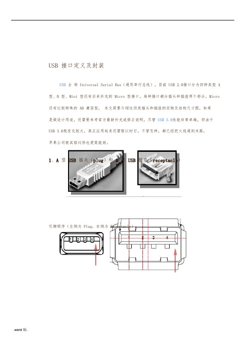 最全的USB数据线接口资料全