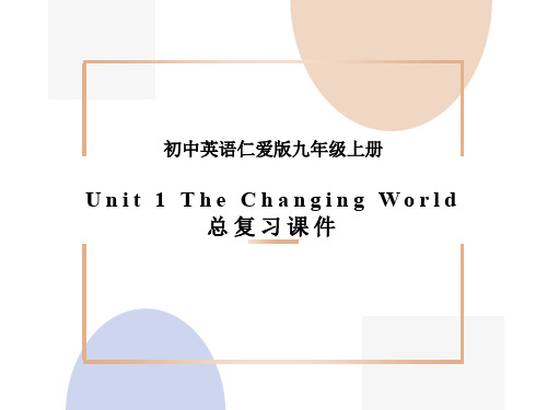 仁爱英语九年级上册unit1精品复习课件