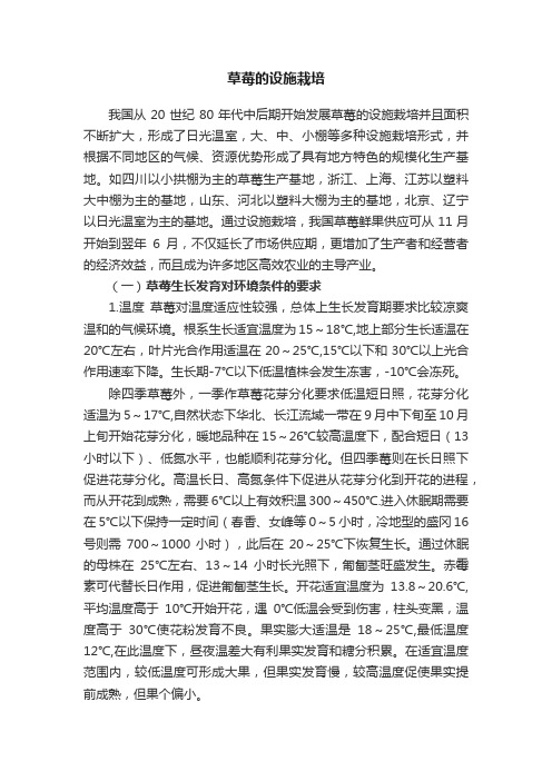 草莓的设施栽培