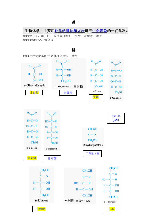 生物化学笔记(王镜岩)