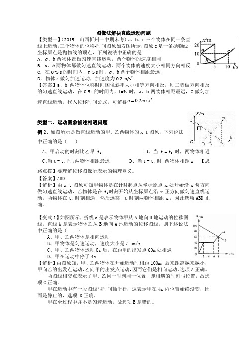 高中物理相遇和追及问题专题讲解