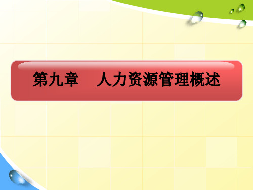 现代企业管理人力资源管理