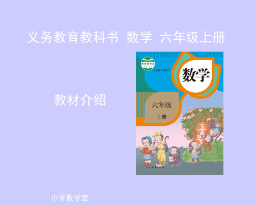 2011年版人教版小学数学六年级上册新教材培训资料(新旧版本对比及新教材内容展示)