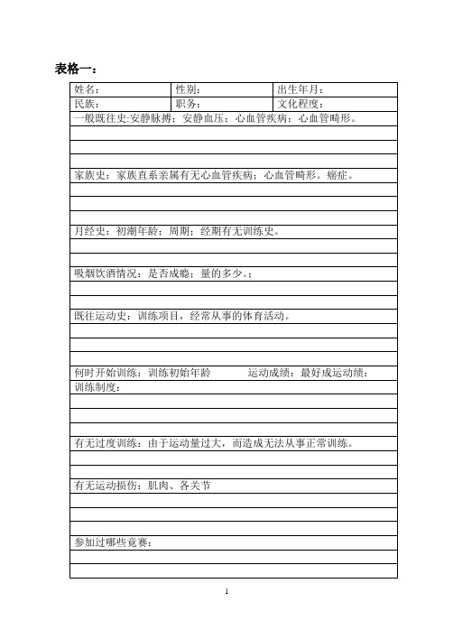 人体测量操作实验