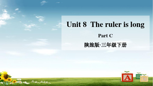 陕旅版三年级英语下册Unit 8  The ruler is long课件