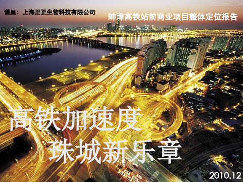 高铁站前商业项目整体定位报告(ppt 137页)
