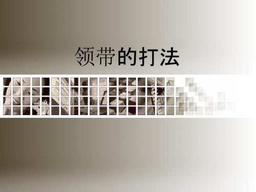 领带打法图解大全