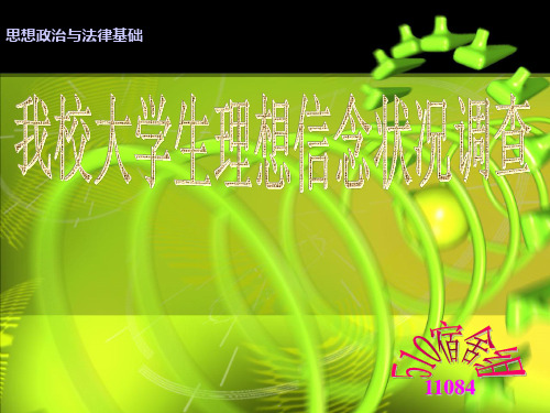 大学生理想信念调查报告