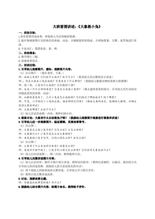 大象救兔子