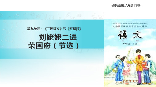 长春版六年级下册语文《9 刘姥姥二进荣国府节选》课件