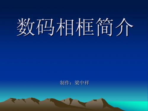 数码相框简介