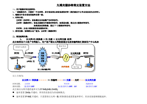 九博光猫、协转设置方法