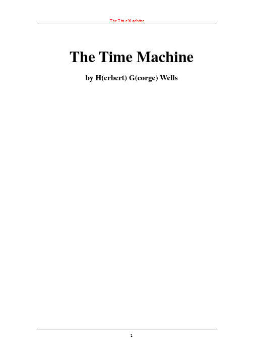 The Time Machine(时间机器)