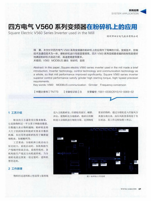 四方电气V560系列变频器在粉碎机上的应用