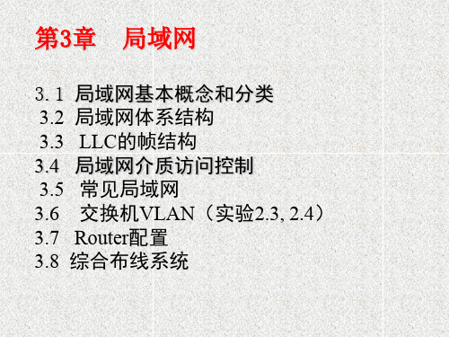 软考网络第3章  局域网