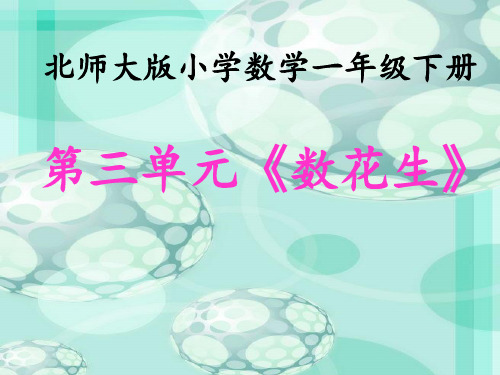 北师大版一年级下册数学优秀课件-3.1《数花生》(共12张PPT).pptx