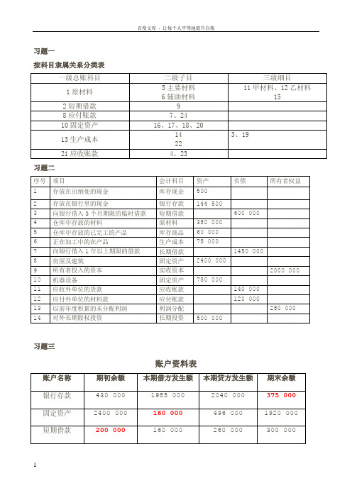 新编会计学原理—李海波课后习题答案