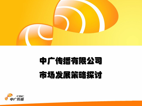CMMB市场发展策略CCMMB