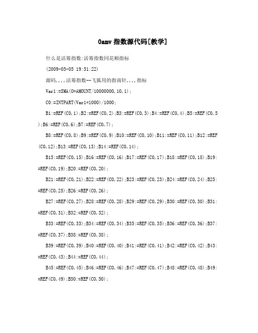 0amv指数源代码[教学]