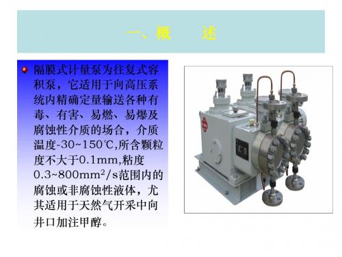 隔膜计量泵简介