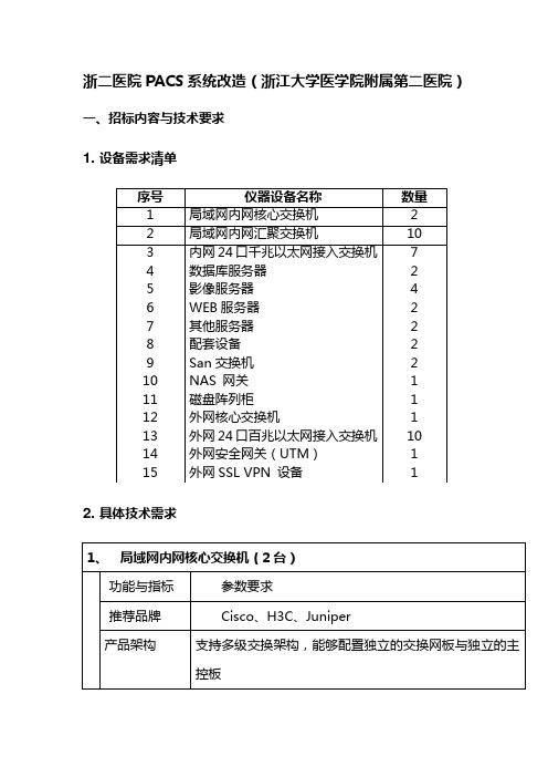 浙二医院PACS系统改造(浙江大学医学院附属第二医院)