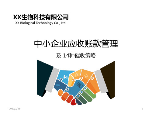 中小企业应收账款管理及种催收策略PPT课件