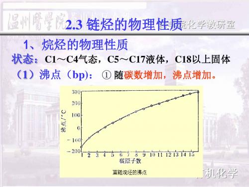 链烃物性烷烯炔化性